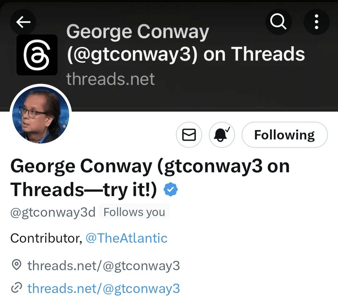 George Conway Threads