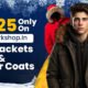 Rs 125 Only On Thesparkshop.in Men Jackets & Winter Coats