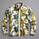 299 Rs Only Flower Style Casual Men Shirt Long Sleeve Thesparkshop.In