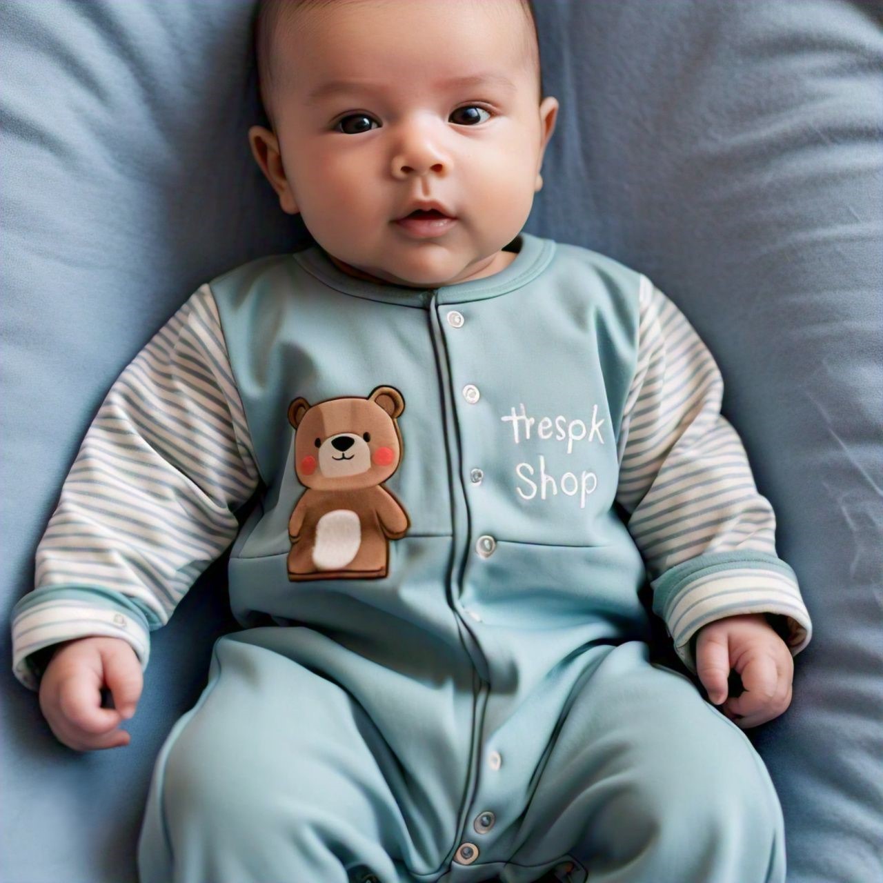 Stylish Comfort for Babies: A Review of Rs 149 Bear Design Long-sleeve Baby Jumpsuit Thespark Shop