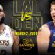 Battle for the West: Lakers vs Denver Nuggets match player stats