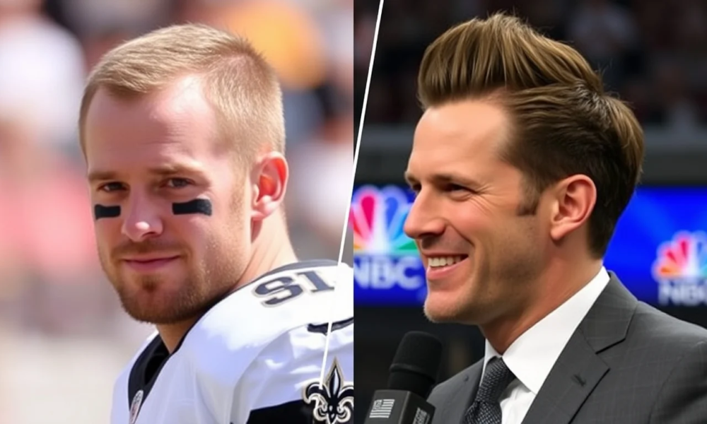 Drew Brees makes his NBC debut, internet amazed by his new hair